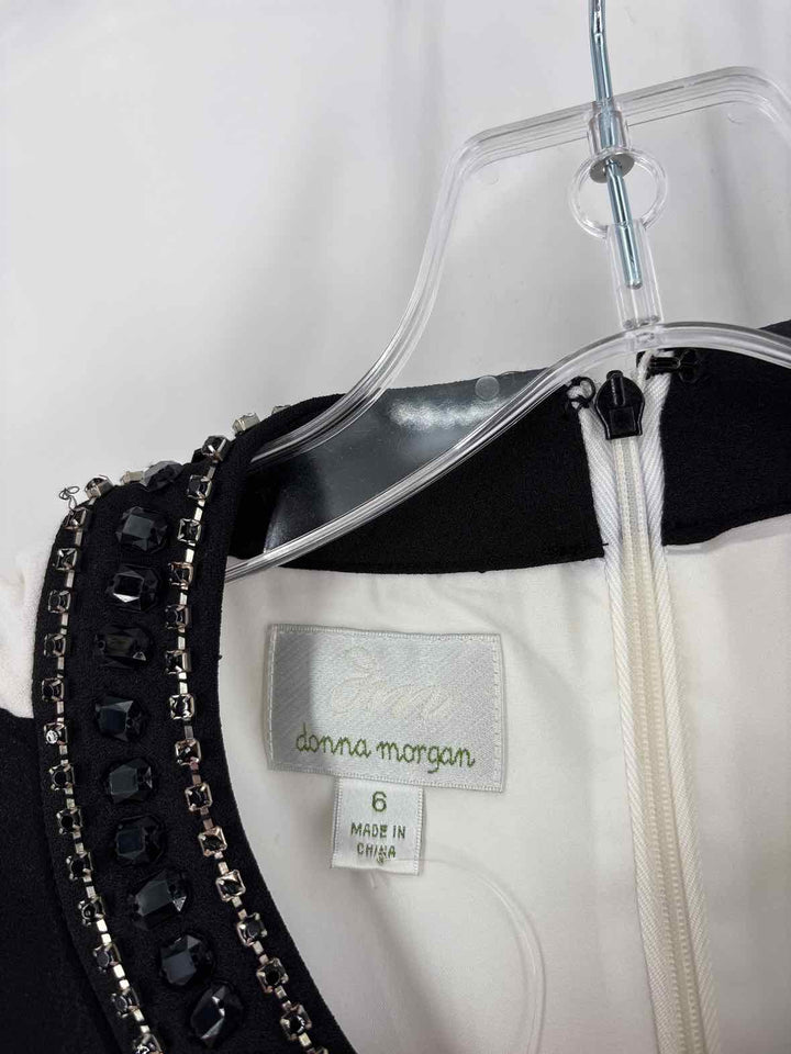 Size 6 DONNA MORGAN Cream Dress