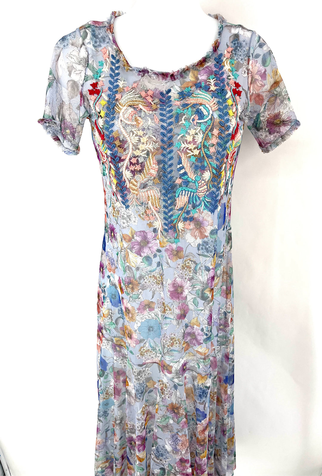 Size XS Johnny Was Blue Dress