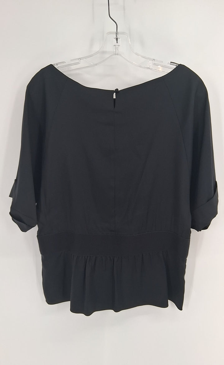 Size S THEORY Black Silk Shirt