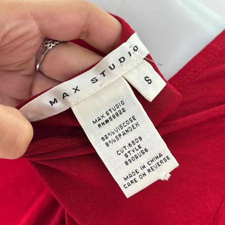 Size S MAX STUDIO Red Knit Dress