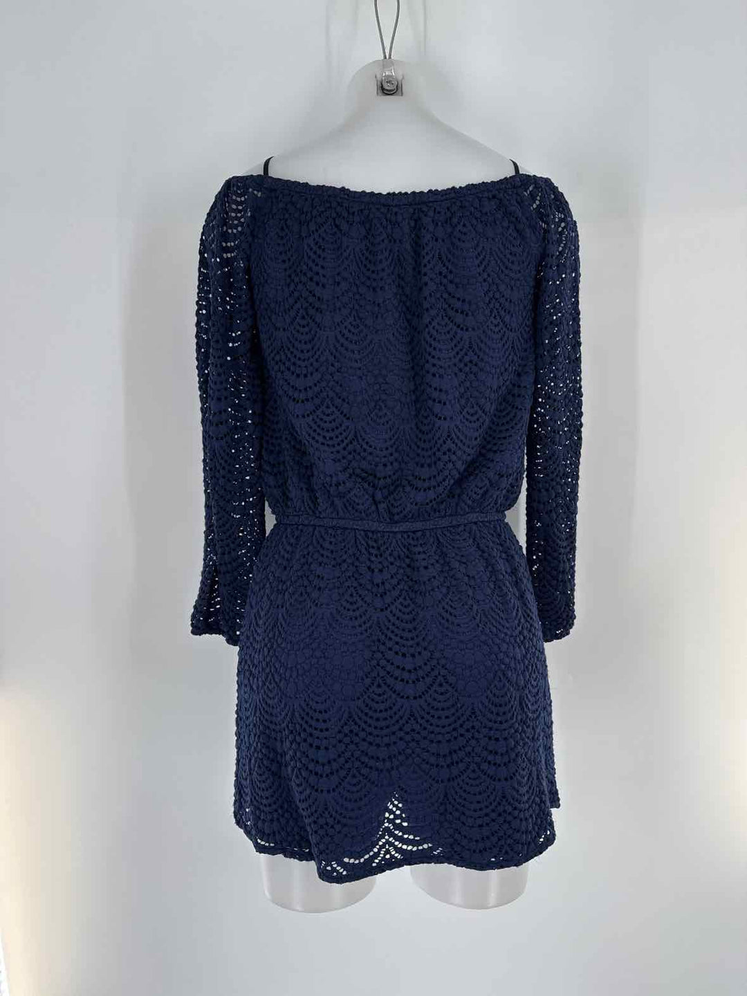 navy blue lilly pulitzer dress Fabian Crochet Midi Dress
