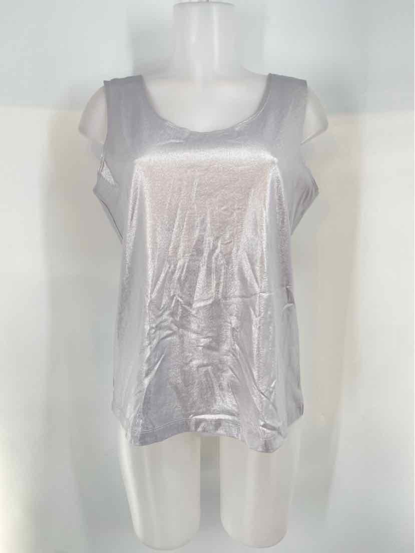 Size L Chico's Silver Shirt