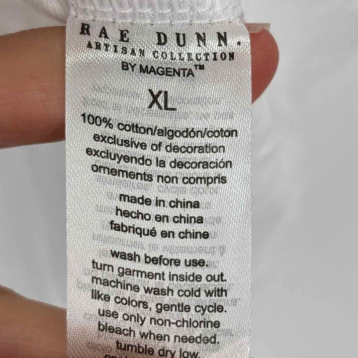 Size XL Rae Dunn White Shirt