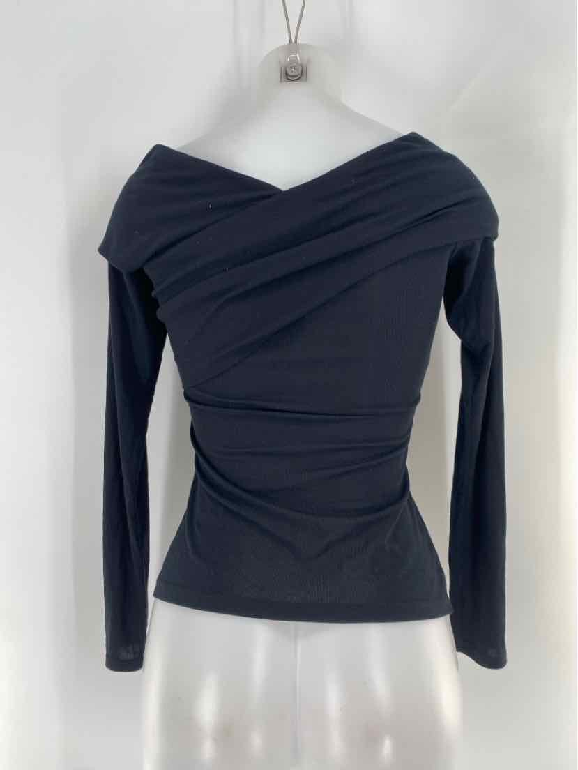 Size Petite THEORY Black Cotton Shirt