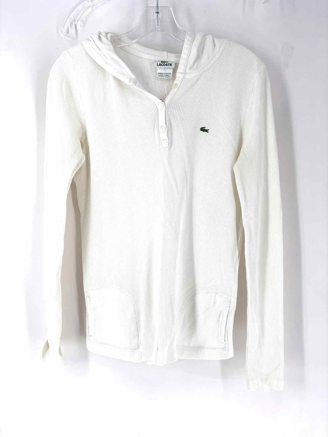 Size M Lacoste White Cotton Shirt