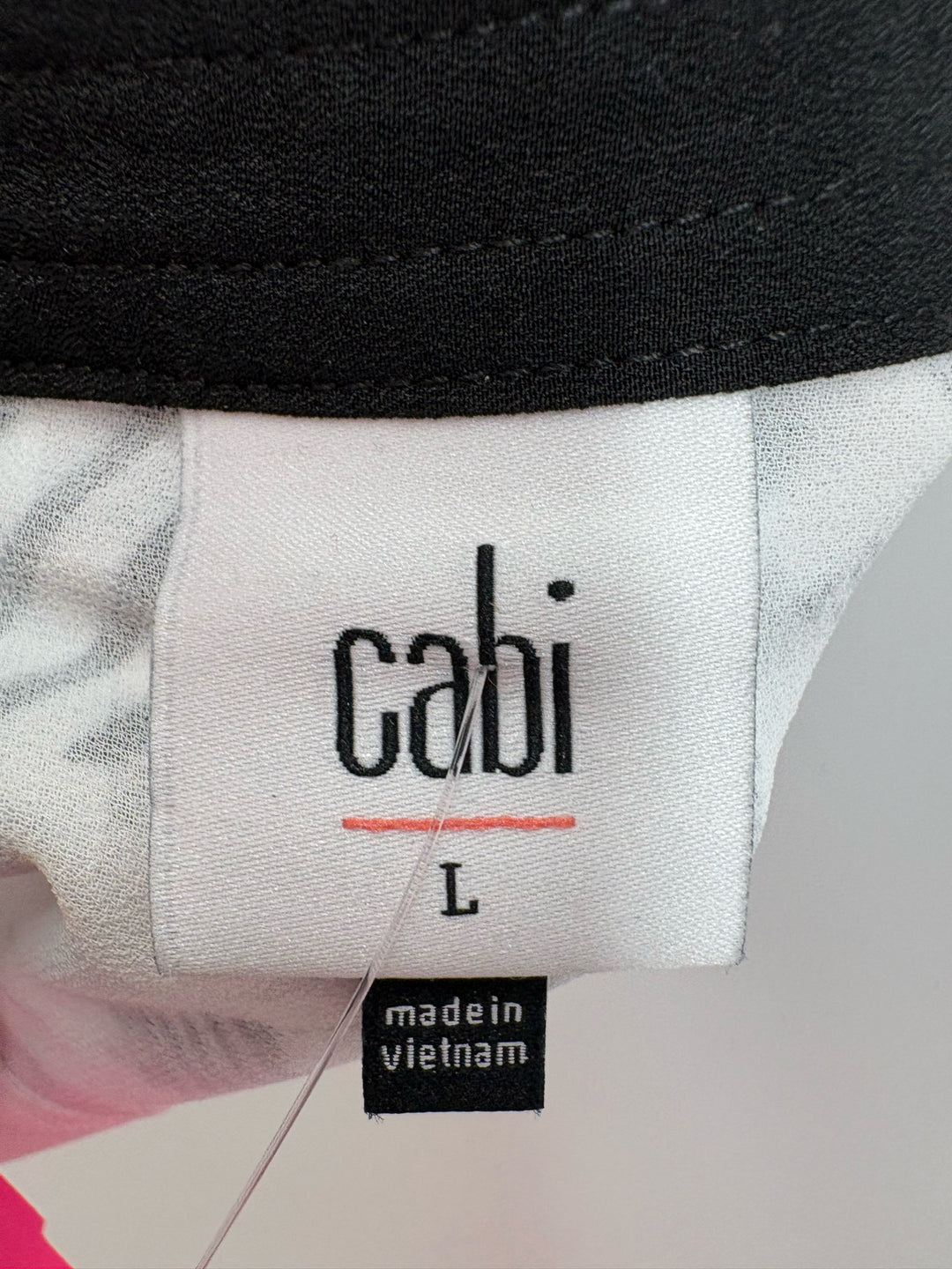 Size L CABI Black/White Dress