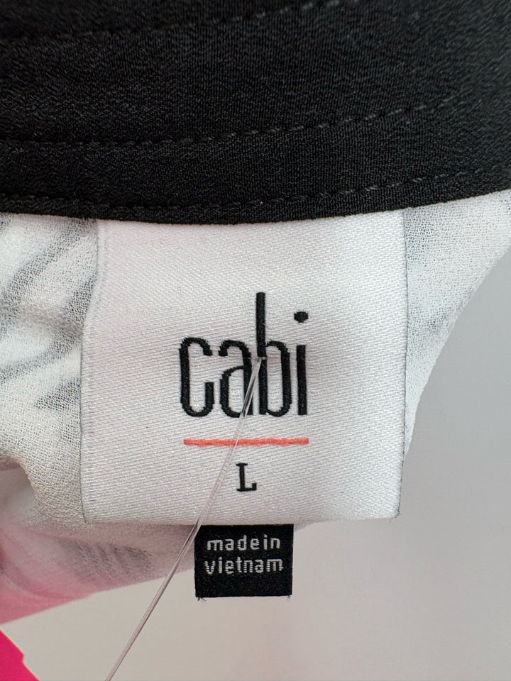 Size L CABI Black/White Dress