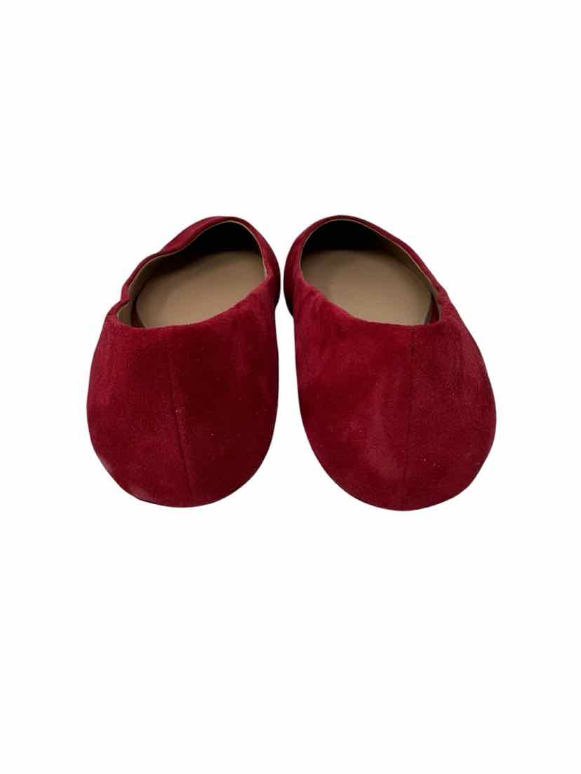 Shoe Size 9 PAOLO Red Suede Pumps