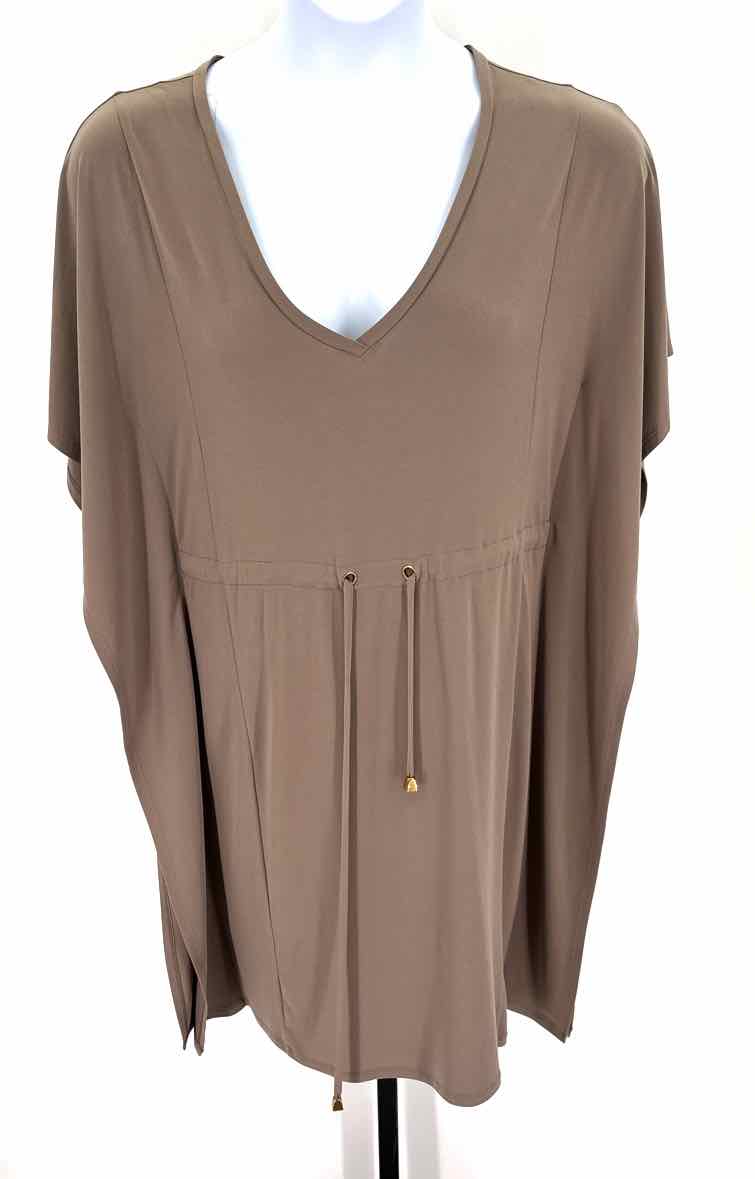 Size 8 Calvin Klein Taupe Dress