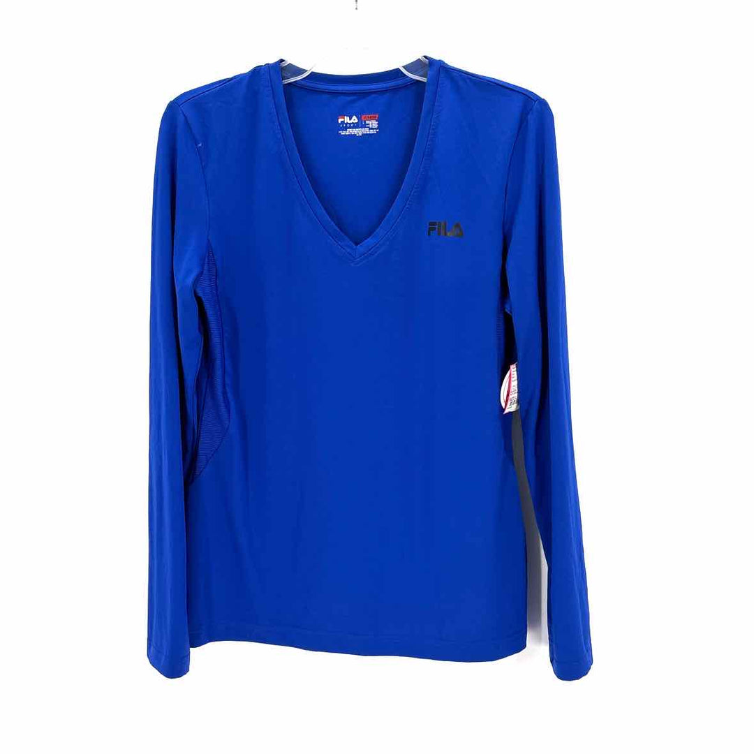 Size L FILA Royal Blue Mesh Shirt