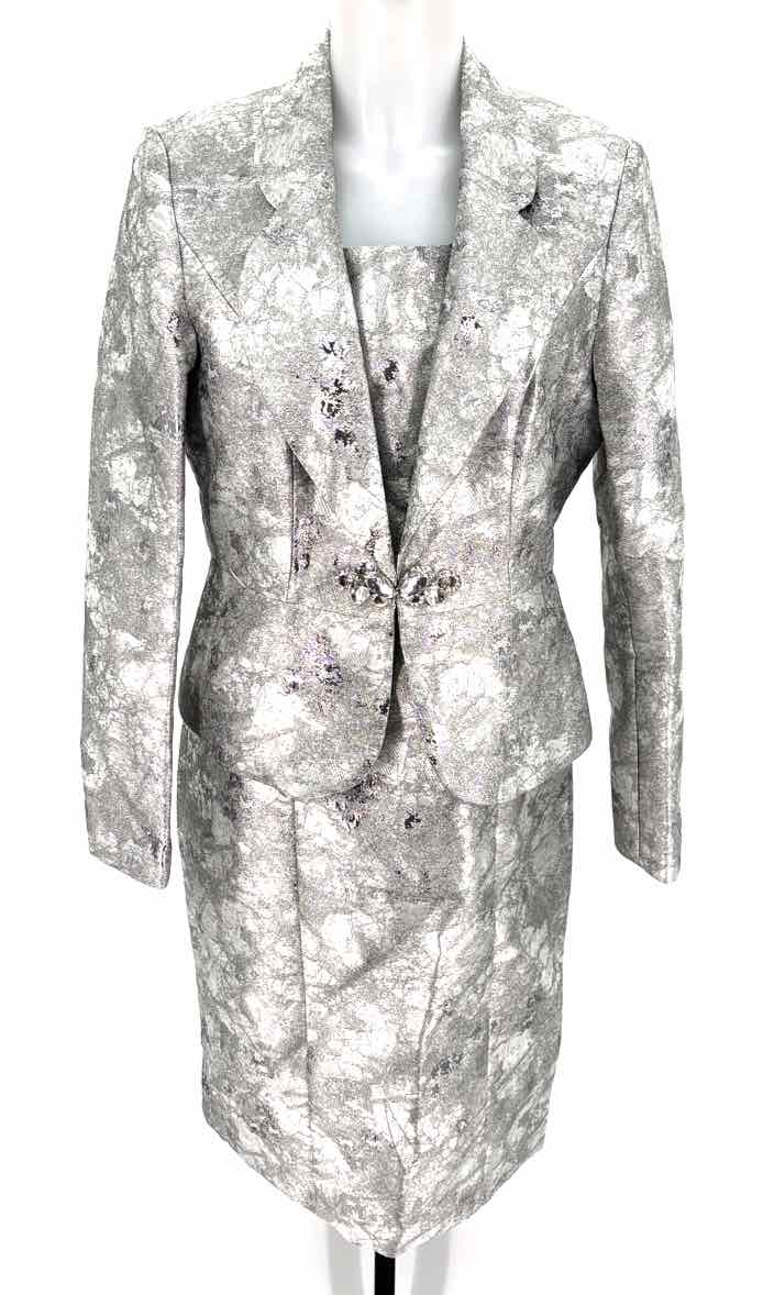 Size 8 Silver 2 PC Dress