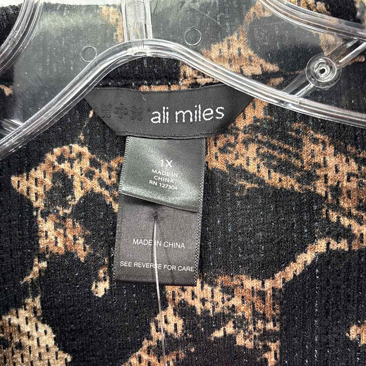 Size 1X ALI MILES Black Jacket