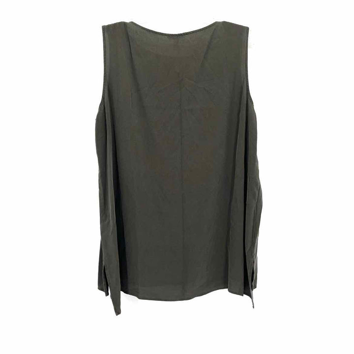 Size XL Eileen Fisher Olive Silk Shirt