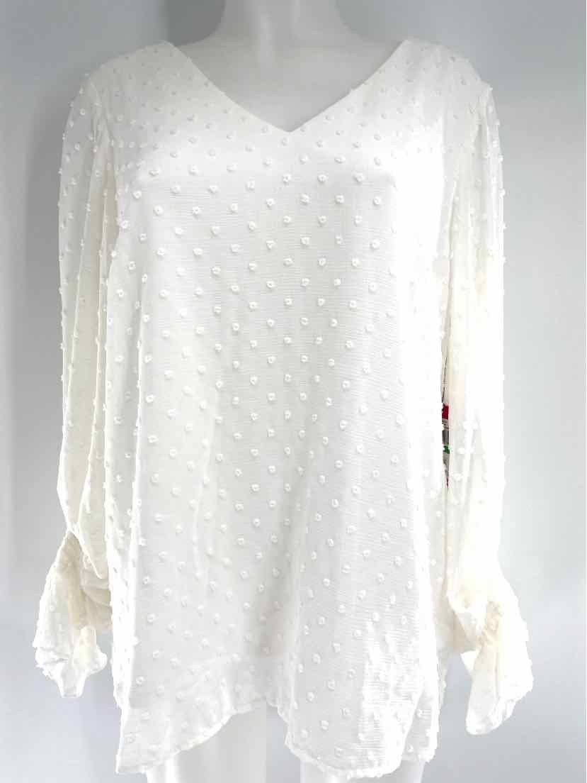 Size L Vince Camuto White Shirt