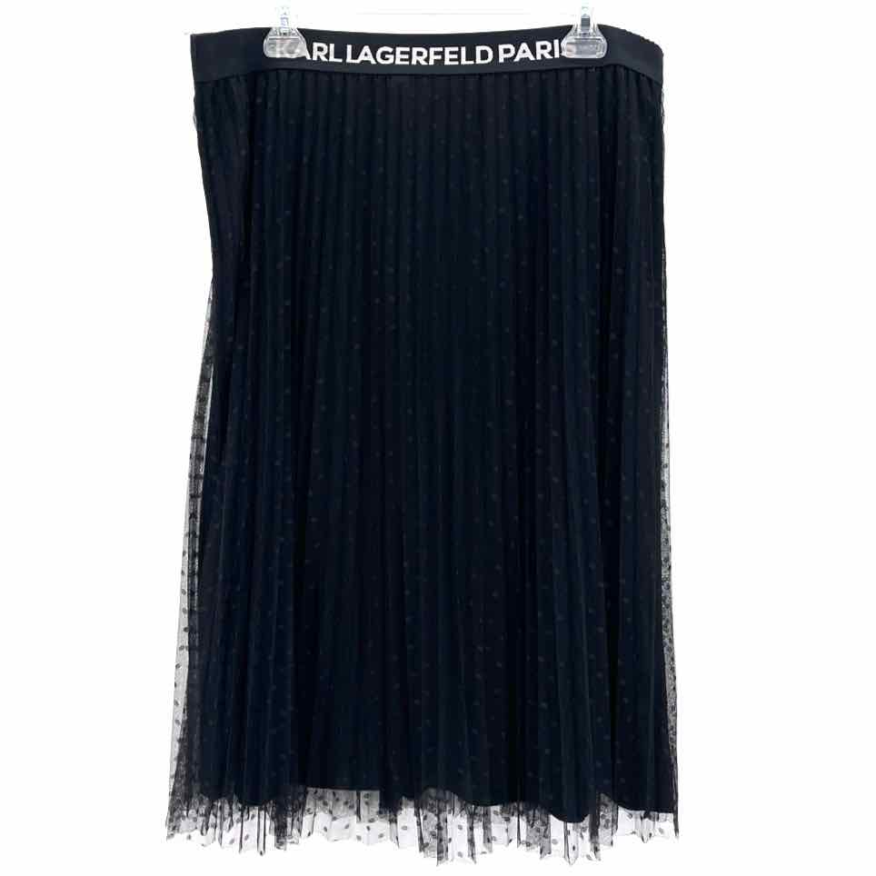 Size XL KARL LAGERFELD Black Skirt