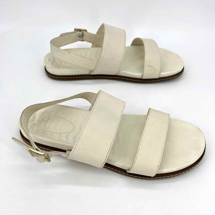 Shoe Size 9 Sperry Ivory Leather Sandals