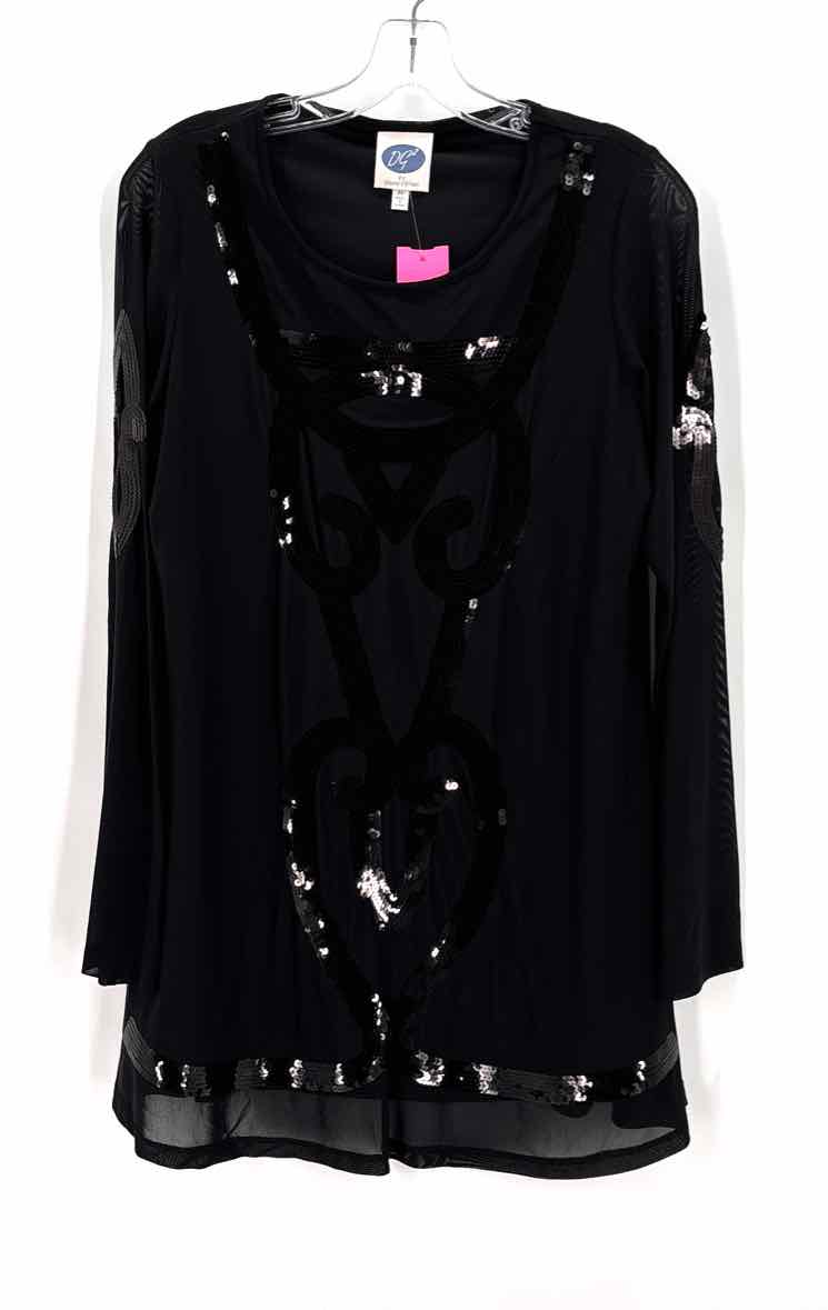 Size M Black Sequined Dress
