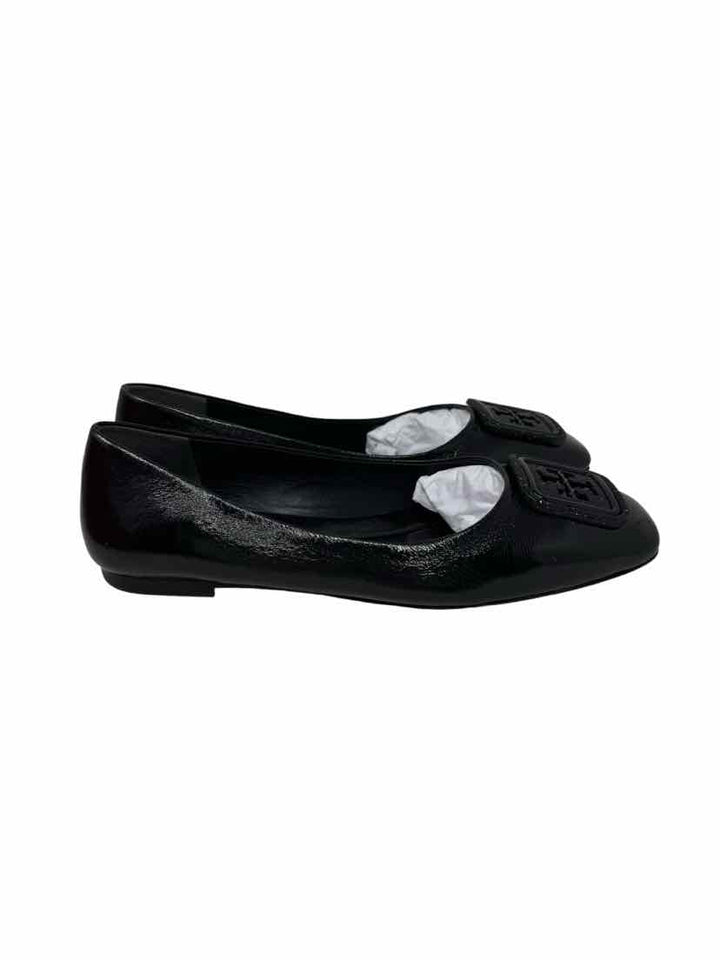 Shoe Size 9 Tory Burch Black Leather Flats