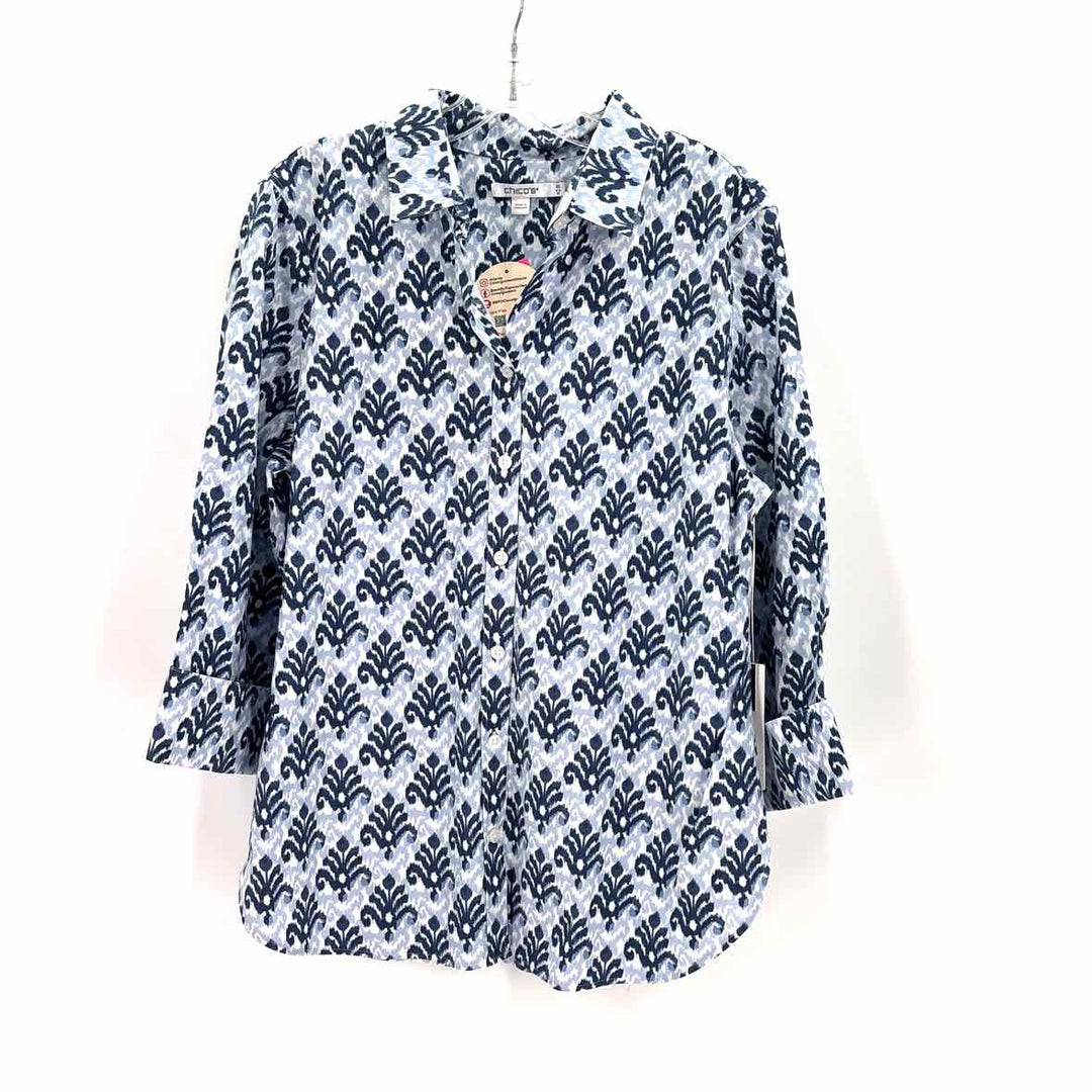 Size 10 Chico's Blue Shirt
