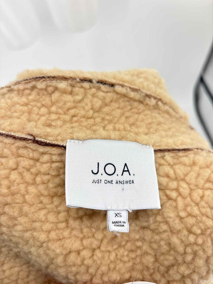 Size XS JOA Brown Print Jacket