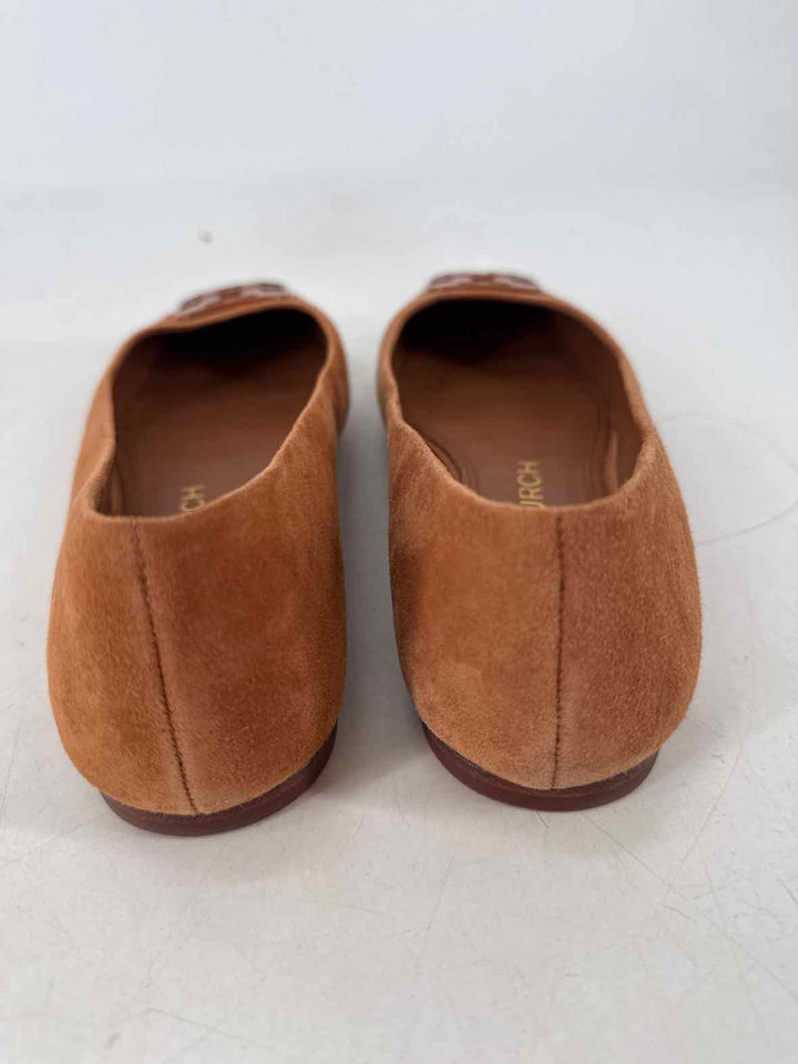 Shoe Size 9 Tory Burch Brown Suede Flats