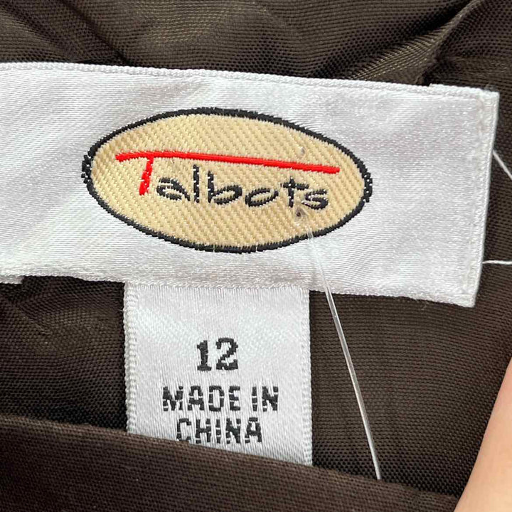 Size 12 Talbots Brown Dress