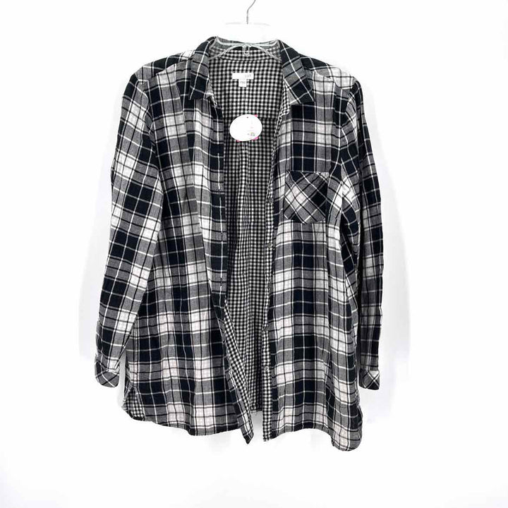 Size L J JILL Black/White Shirt
