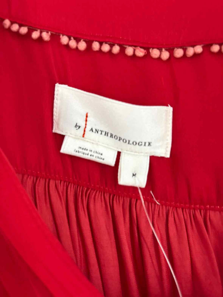 Size M Anthropologie Red Shirt