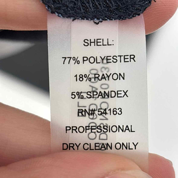 Size 4 Calvin Klein Navy Chambray Dress