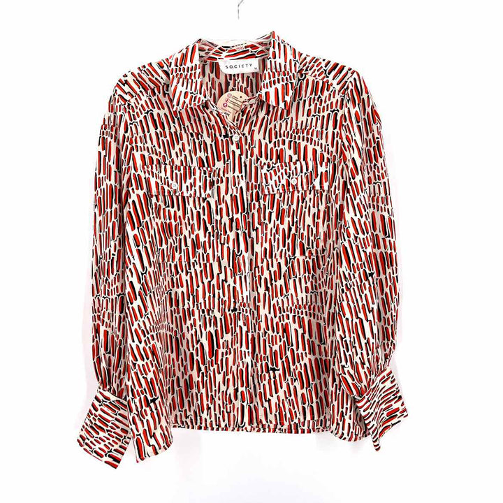 Size M ORANGE PRINT Shirt