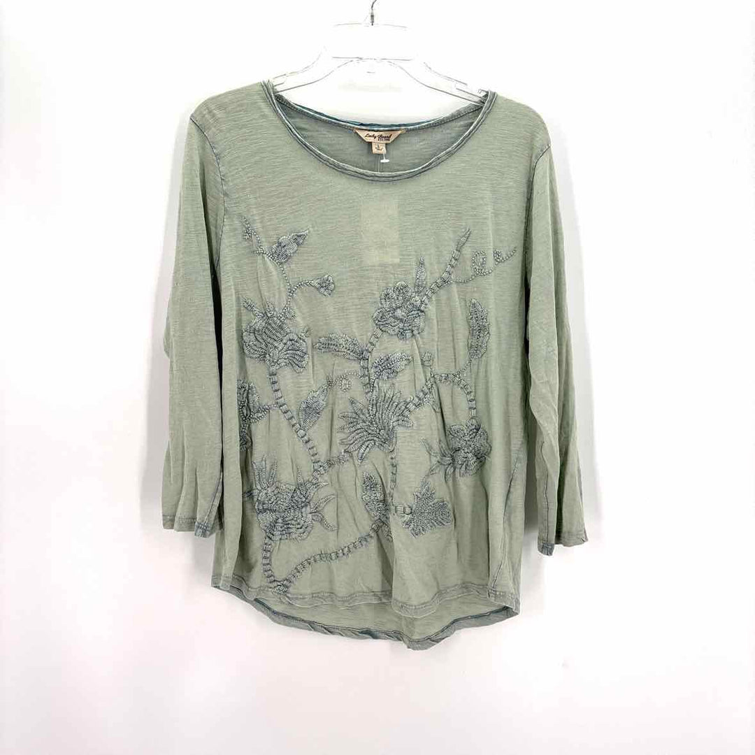 Size L LUCKY Green Shirt