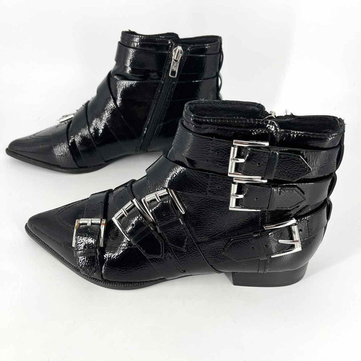 Shoe Size 36 Black PATENT Boots