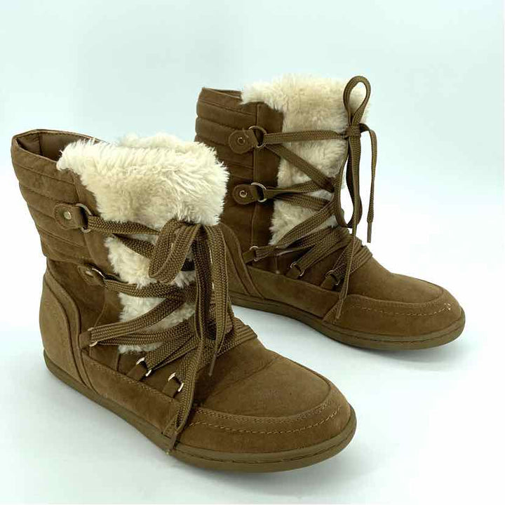 Shoe Size 7 GUESS Tan Faux Fur Boots