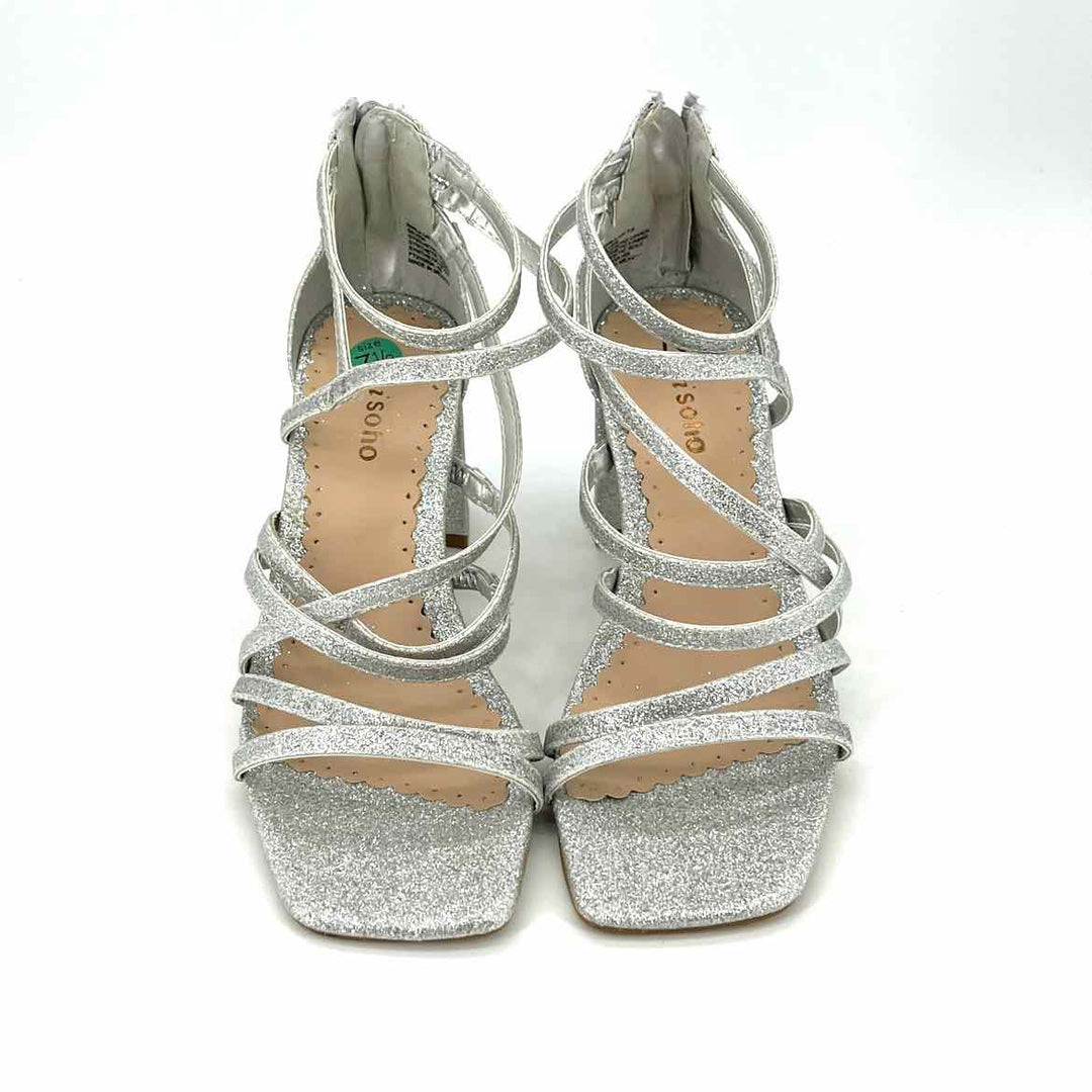 Shoe Size 7.5 Silver Sandals
