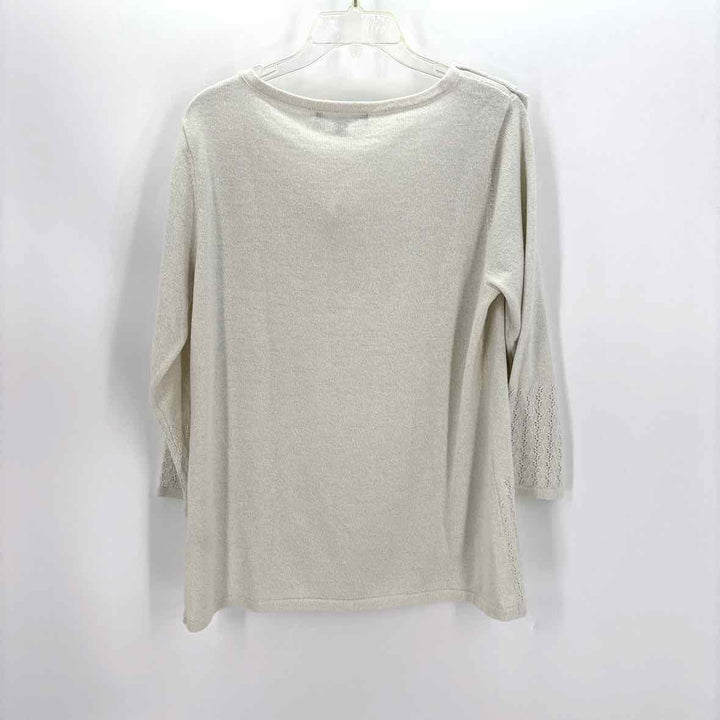 Size L Cream Knit Sweater