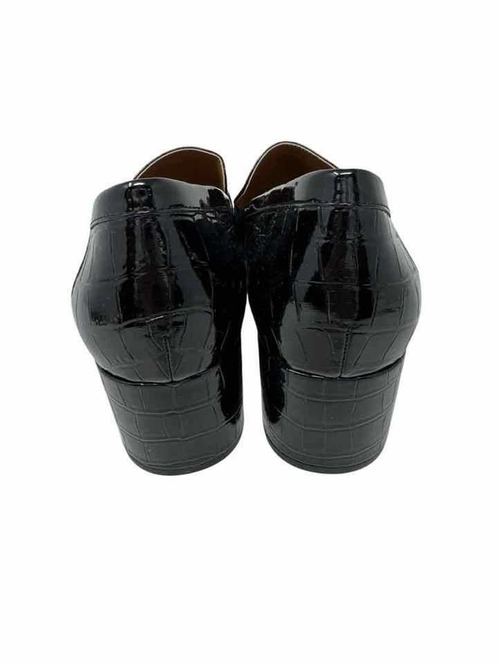 Shoe Size 8.5 DONALD PLINER Black PATENT Loafers