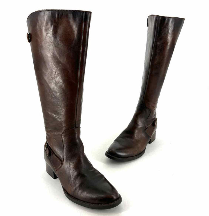 Shoe Size 8 Born Brown Leather Boots