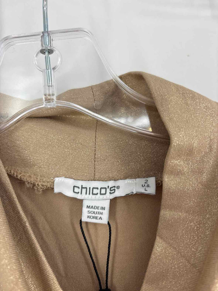 Size L Chico's Gold Shirt