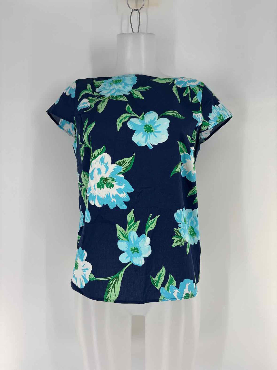 Size XS Talbots Navy Print Shirt
