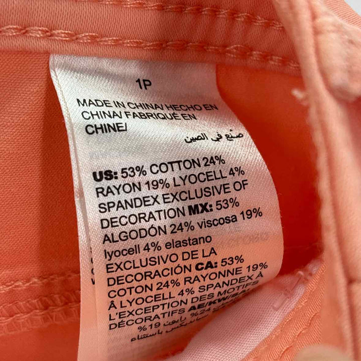 Size Petite Chico's Peach Denim Jeans