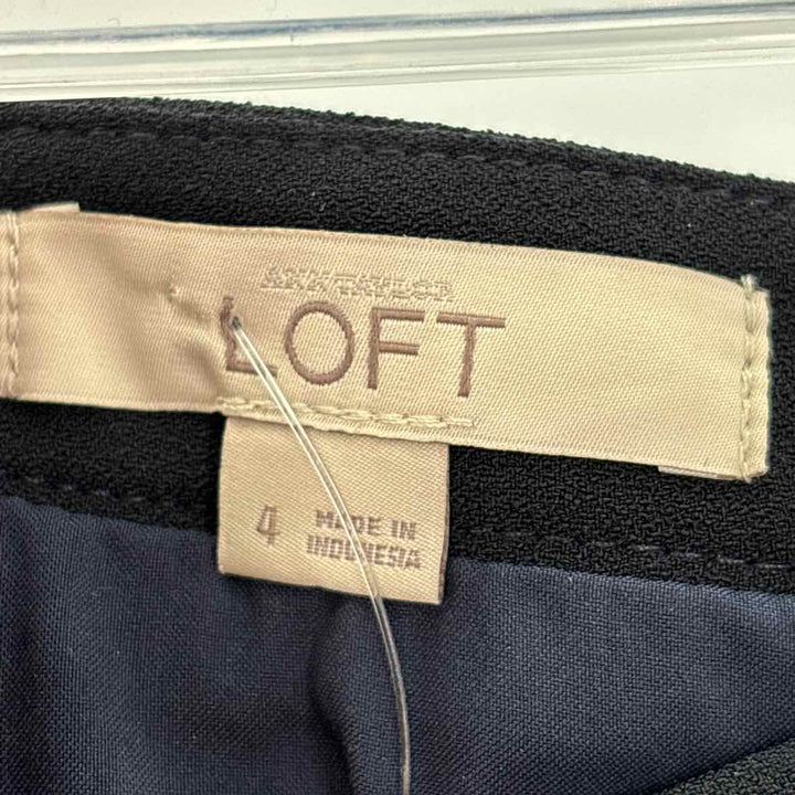 Size 4 LOFT Black Skirt