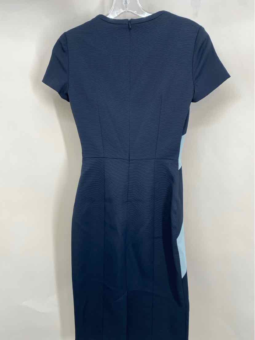 Size 2 KAREN MILLEN Navy Print Dress