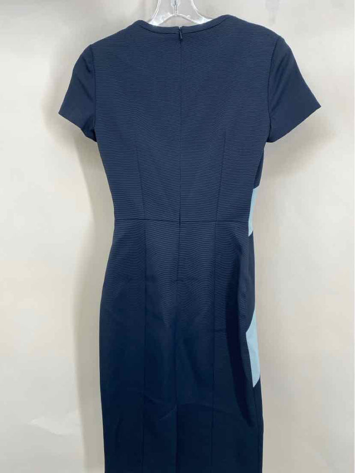 Size 2 KAREN MILLEN Navy Print Dress