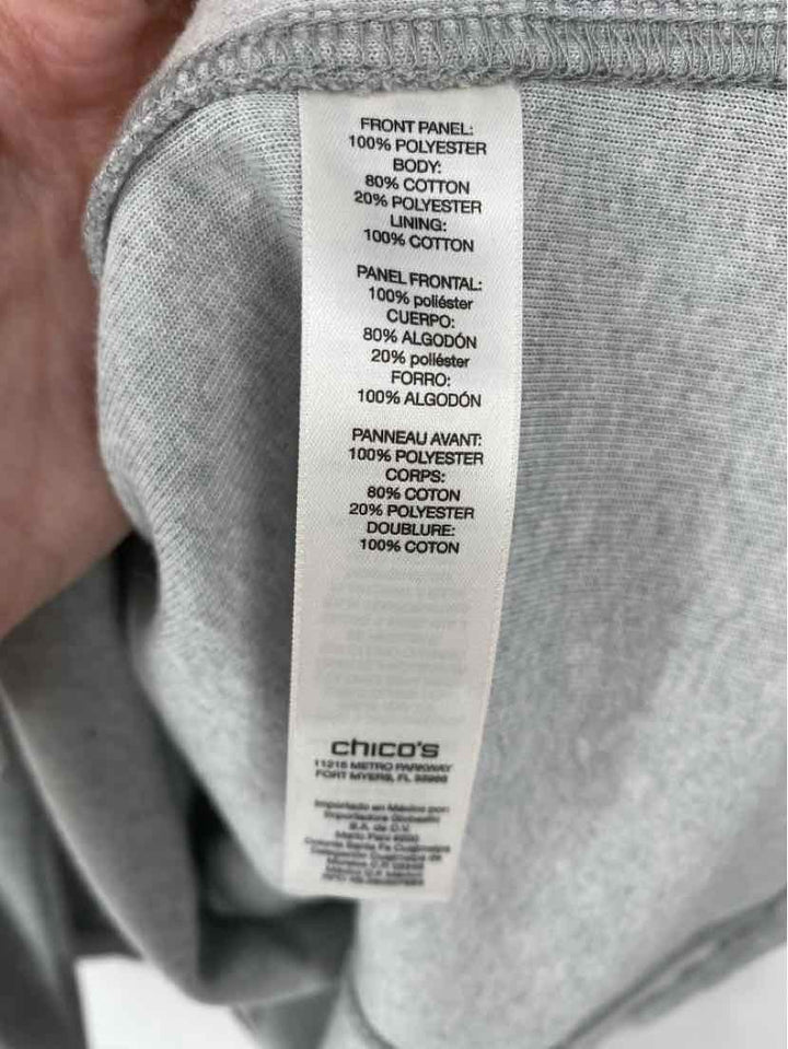 Size L Chico's Gray Jacket