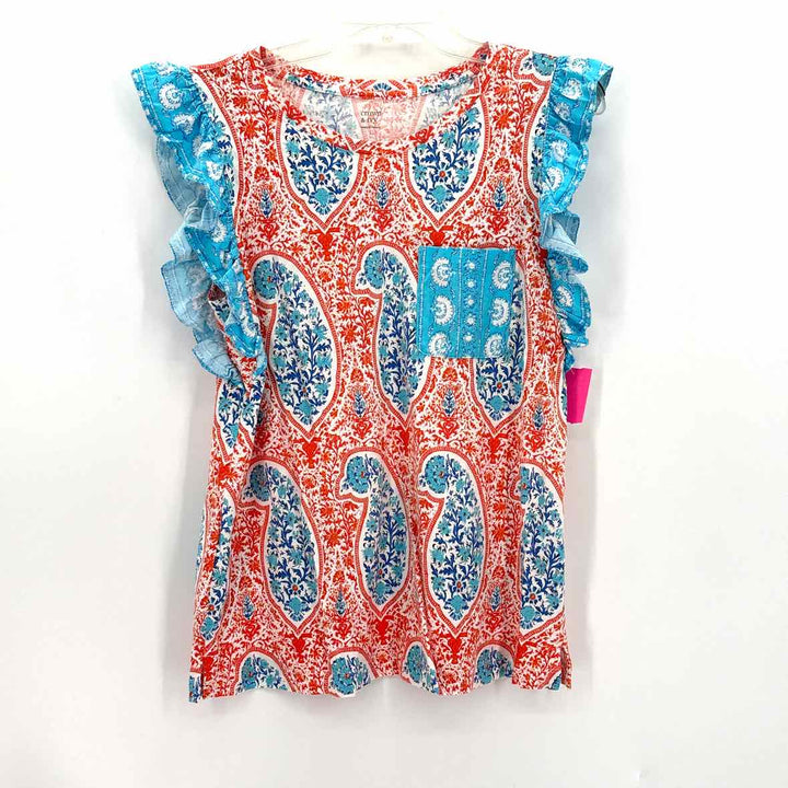 Size L CROWN & IVY Orange Shirt