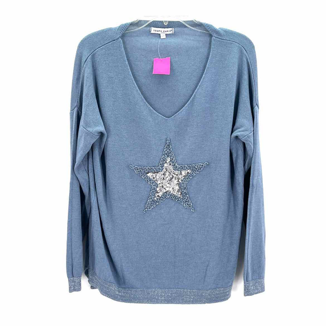 Size S TEMPO PARIS Blue Sweater