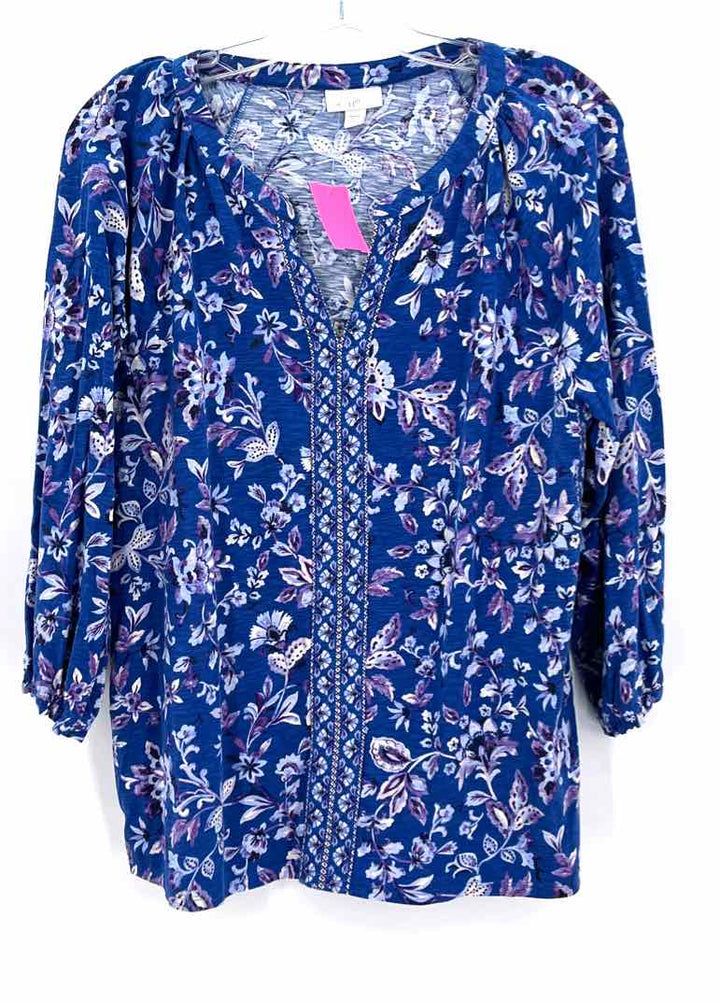 Size M J JILL Blue Shirt