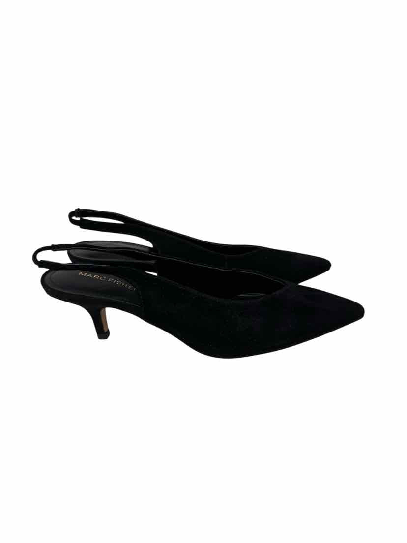 Shoe Size 7.5 MARC FISHER Black Suede Pumps