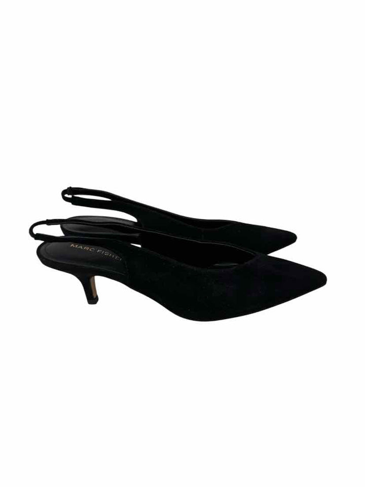 Shoe Size 7.5 MARC FISHER Black Suede Pumps