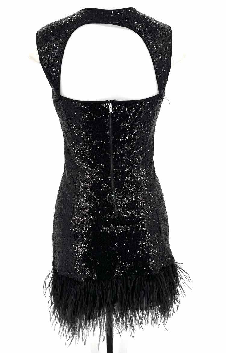 Size 6 GUESS Black Sequined Dress